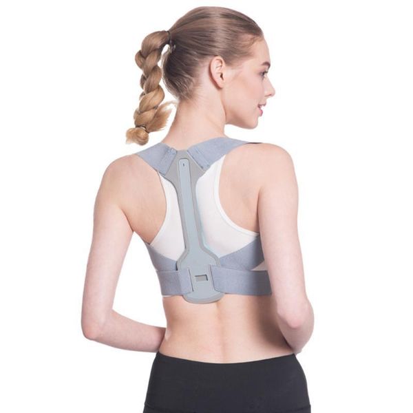

adjustable women back posture corrector support belt body shaper corset health care shoulder brace children, Black;blue