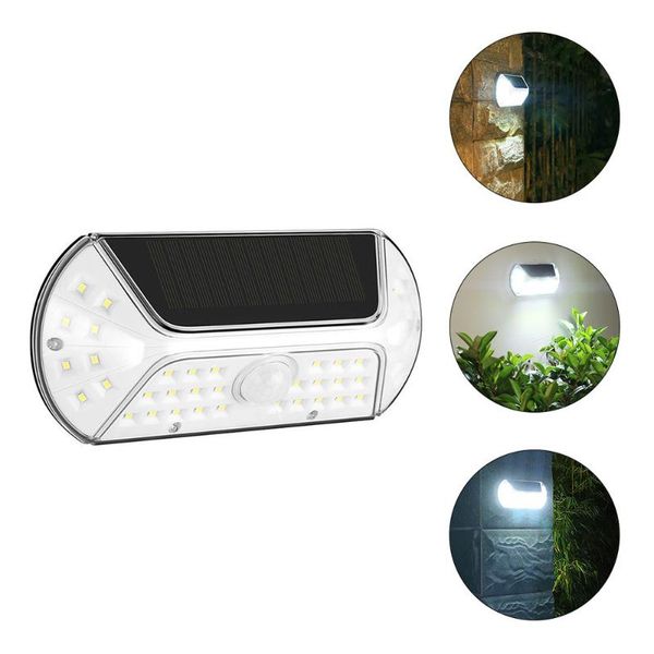 

1pc led solar light sensor outdoor yard powered sunlight wall lamp
