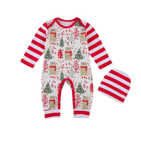 

jumpsuits 0-18m christmas baby clothing long sleeve print romper for boy girl cute sweet xmas born cotton outfit, Blue