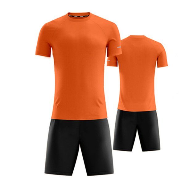 

1656778shion 11 team blank jerseys sets, training soccer wears short sleeve running with shorts 17689, Black;red