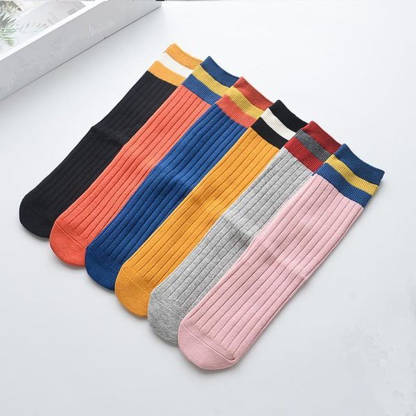 

baby girls socks knee high kids stripes sport for girl sweet princess long tube leg warmer 3-10y, Pink;yellow