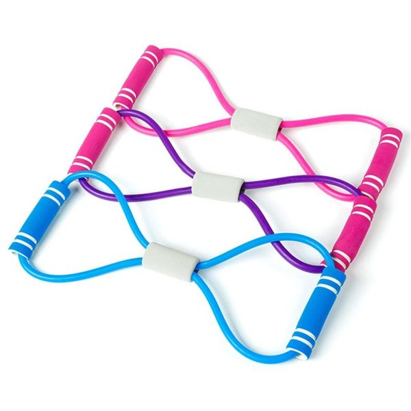 

yoga rally strap body shaping pull rope elastic 8 word shape stretch chest resistance band silicone fitness equipment bands