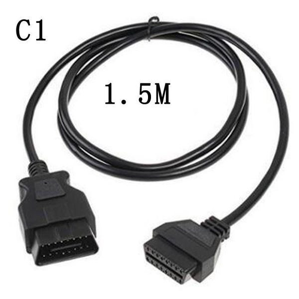

diagnostic tools 1.5m obd 16pin male to dual female obdii 16 pin for elm327 extension connector cable odb2 2 adaptor