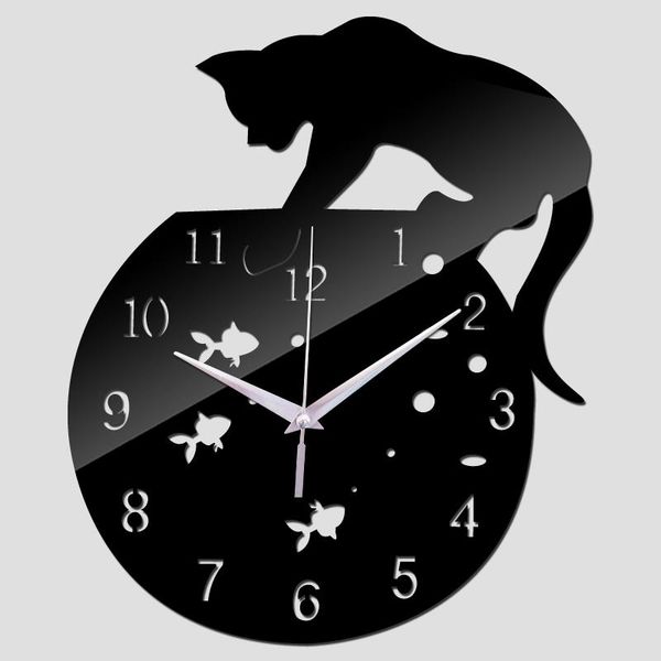 

wall clocks 2021 real sale clock acrylic mirror 3d large decorative stickers reloj de pared horloge murale living room quartz