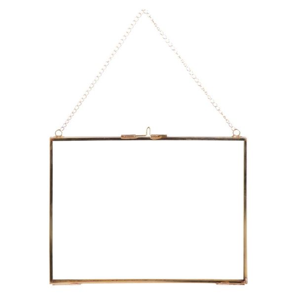 

frames 1pc hanging glass po frame transparent specimen clip decorative picture