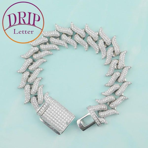 

link, chain men 18mm bracelet mustache white gold color hip hop jewelry, Black