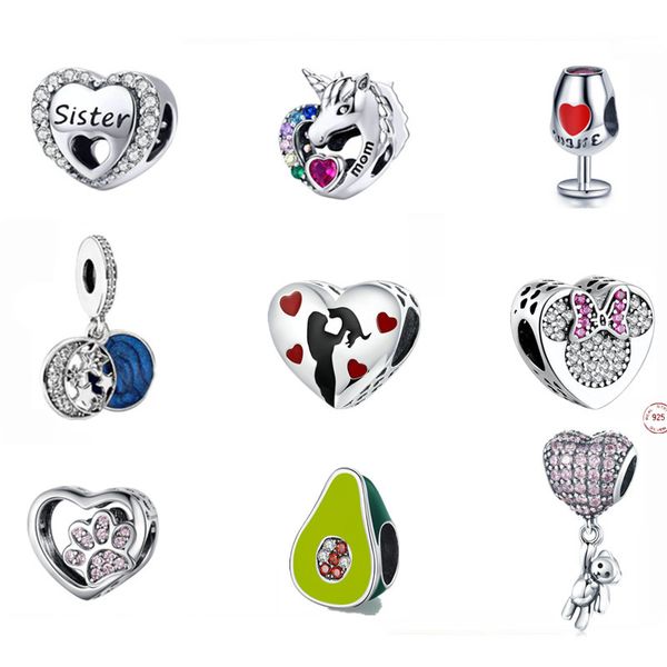 

s925 sterling silver colorful unicorn hollow dreamcatcher charms beads adapting original pandora bracelet diy jewelry for women, Bronze;silver