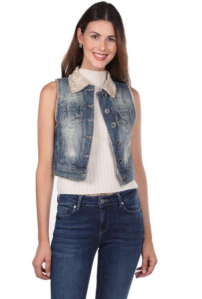 

women's vests blue white womens vest, Black;white