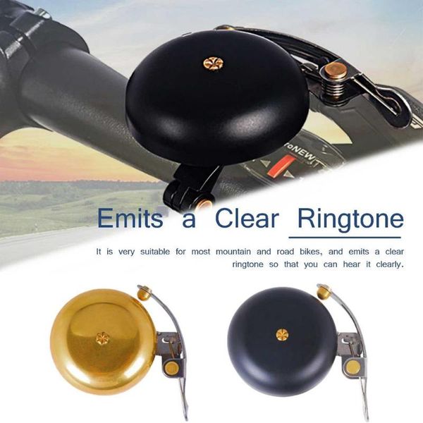 

bike horns mountain road bells retro brass handlebar bicycle ring horn clear loud sound safety warning alarm cycling accessories