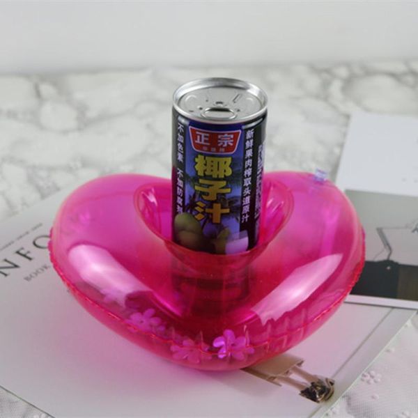 

pink mini lover couple inflatable holder flamingo cup floating swimming pool bathing beach party kids toy supply floats & tubes