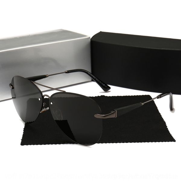 

GOvh daben sun cycling outdoor glasses men's rimless toad car 4s sun shop eyeglass gift driver polarizing glasses 743, White;black