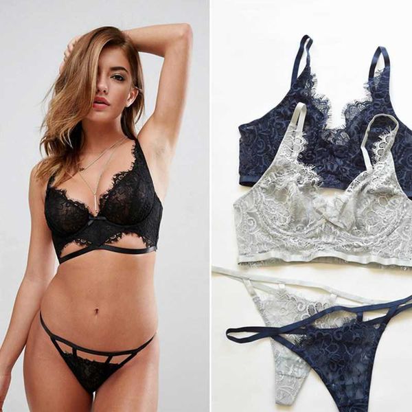 

american as eyelash lace upper support thin bra, Red;black