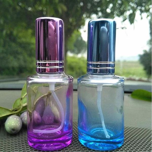 

storage bottles & jars 15ml spray bottle colorful points bottling refillable travel empty glass vials exquisite cosmetic container 25pcs/lot