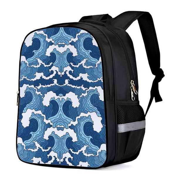 

backpack japanese style water wave toddler boy girl elementary school kindergarten