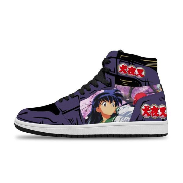 

japanese anime cartoon inuyasha diy breathable running non-slip leisure shoes for men's fashion shoe2s4e