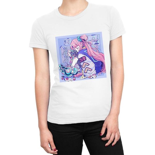 

women's t-shirt harajuku fashion t-shirts for women gothic punk cartoon korean pure cotton tees crewneck girls short sleeve t shirts gi, White