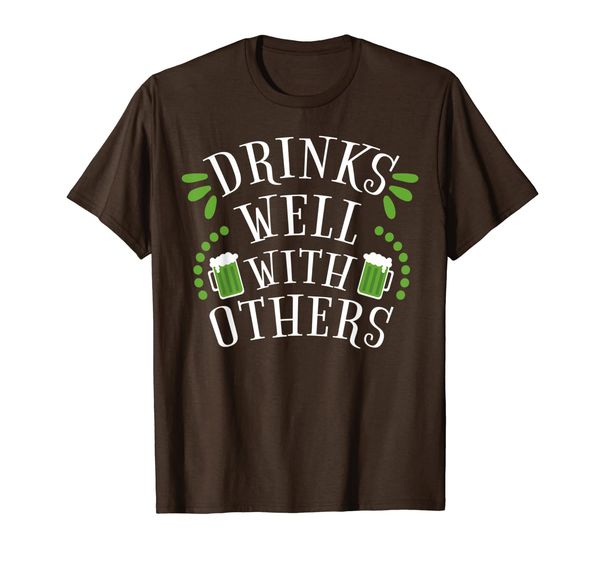 

Drinks Well With Others T Shirt, St Patty Drinking T-Shirt, Mainly pictures