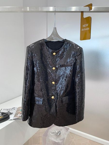 

women's jackets luxury women sequined jacket female casual black blazer outerwear for ladies rmsx 9.29, Black;brown