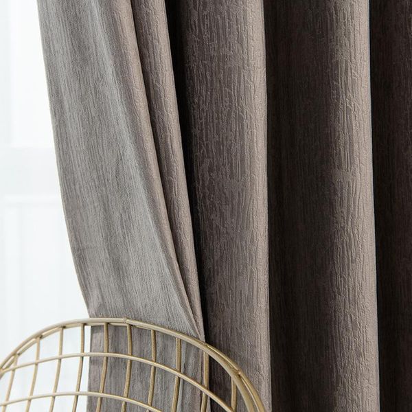 

pure color shading blackout window curtain fabric finished living room bedroom & drapes
