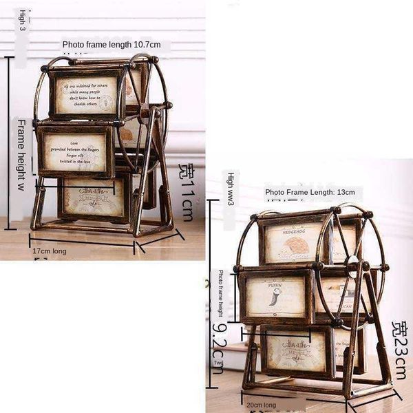 

decorative objects & figurines nordic retro rotating ferris wheel po frame creative children's room porch deskornamnet eco-friendly pla