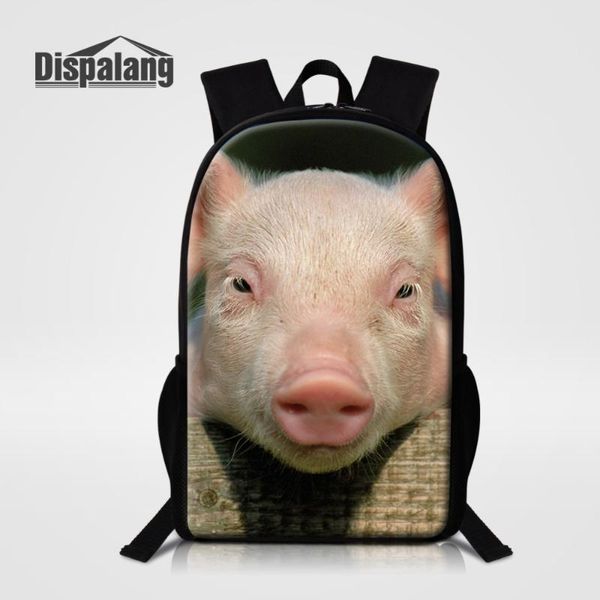 

backpack dispalang pig head print school shoulder bag fashion children satchel rucksack for teenagers