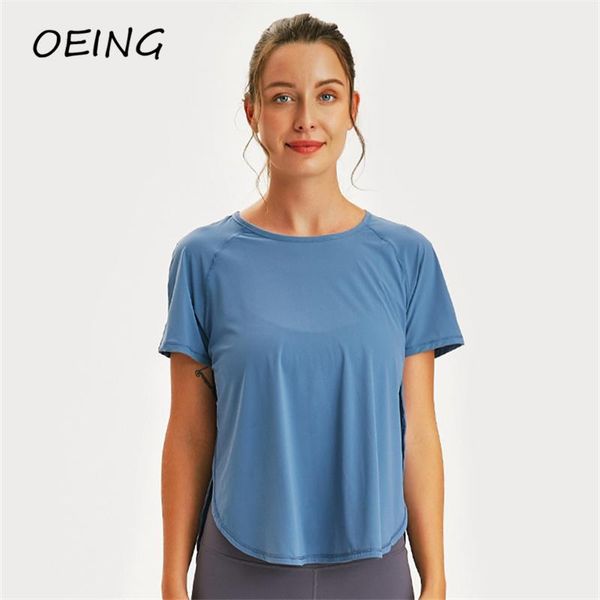 

yoga outfit workout short sleeve shirts for women running clothes plus size sport wear breathable