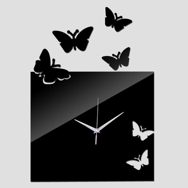 

wall clocks clock home decoration quartz watch design luxury acrylic mirror watches 3d stickers european living room abstract