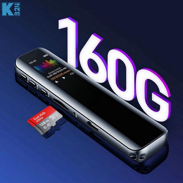 

digital voice recorder d18 high-definition long-distance professional noise reduction voice-to-text surface one-key boot recording