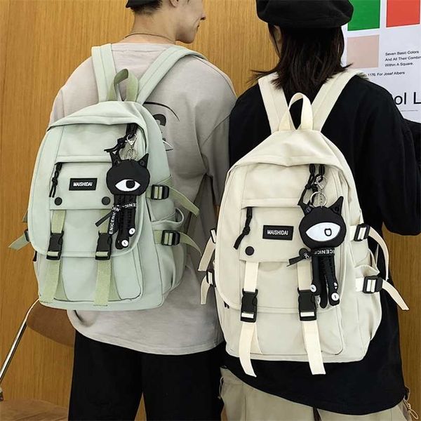 Werkzeug Männer Frauen Rucksack Weibliche Große Kapazität Schule Rucksäcke für Teenager Harajuku Student Taschen Mode Koreanische 211026