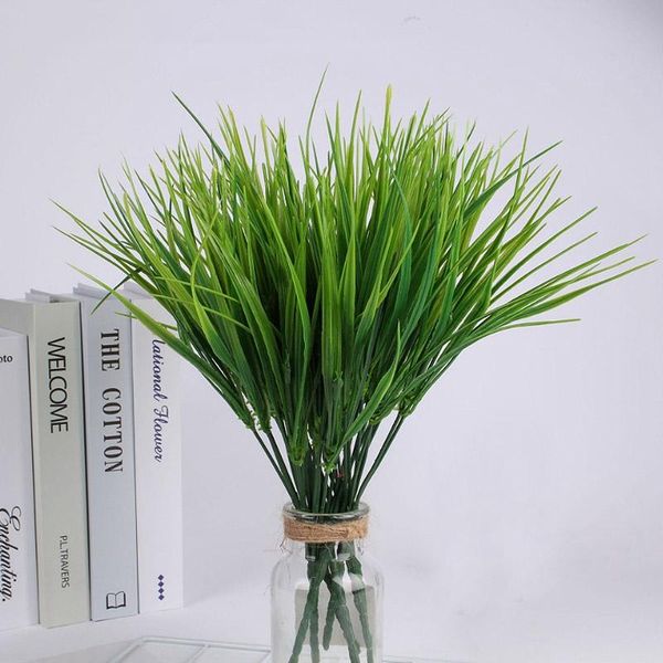 

decorative flowers & wreaths artificial leaves branch outdoor plant plastic green fake bushes for wedding party bouquet home garden decor