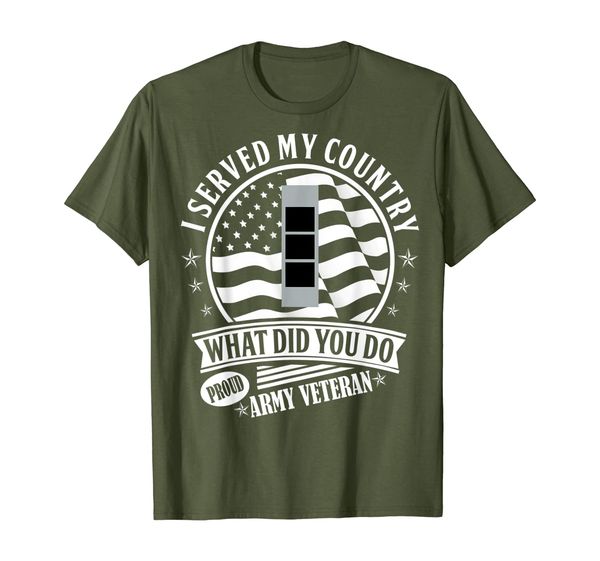 

Served My Country W3 Chief Warrant Officer 3 T Shirt, Mainly pictures