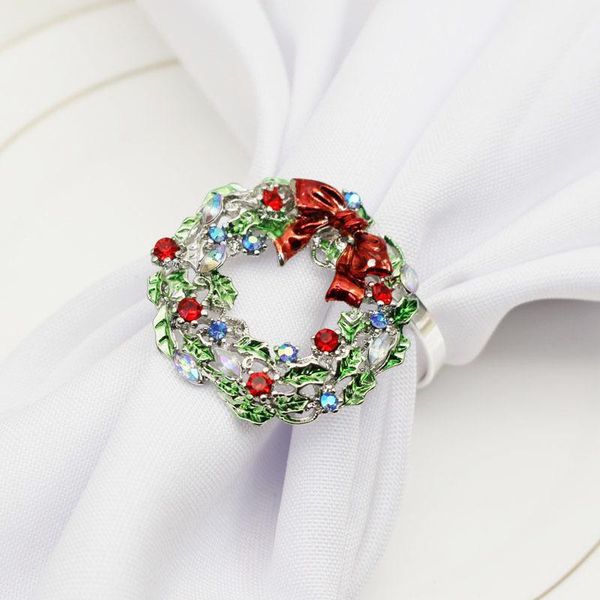

napkin rings style western restaurant silver garland metal ring buckle