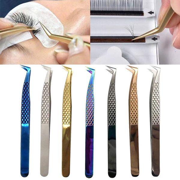 

eyebrow tools & stencils lash grafting eyelash tweezers beauty false extension makeup picking tool stainless steel nail nipper
