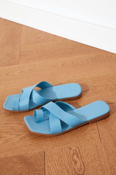 

slippers blue cross belt women's 2021, Black