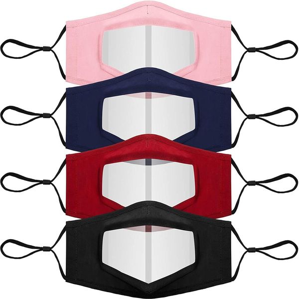 

custom logo fish solid color four-color transparent fish mouth fashion dust-proof cotton mask adjustable ear knot