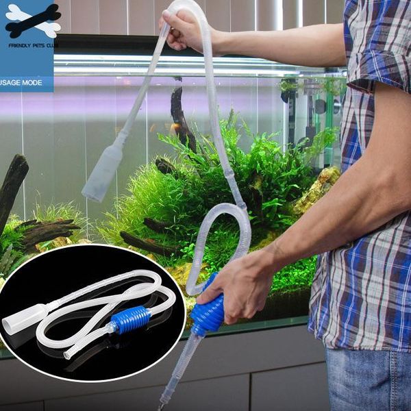 

aquariums aquarium cleaner tool 1.8m siphon gravel suction pipe filter fish tank vacuum water change exchange simple