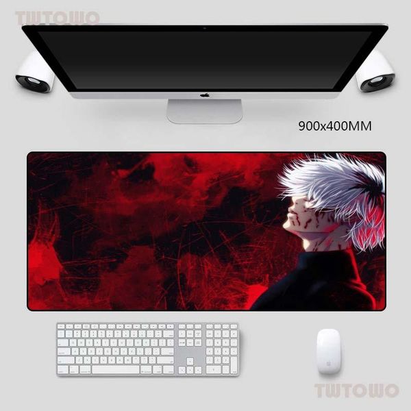 

mouse pads & wrist rests gintama anime mouse-pad large skid-slip mice mat with sewn edges custom 900x400/700x300mm gaming pad