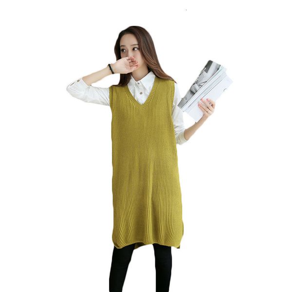 

tees spring fall korean women of long hair male outfit female leatherless sleeves loose size grand decode v solid dressed go8x, White
