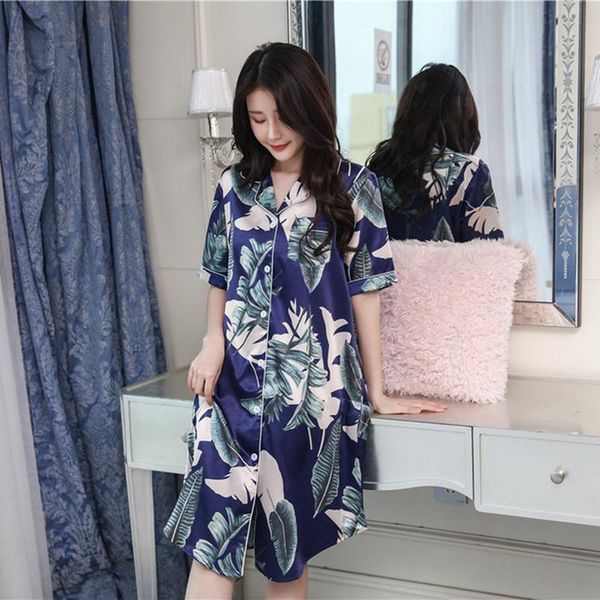 

women's sleepwear fashion women autumn sleepdress gown loose ladies rayon sleepshirts nightgown oversized, Black;red