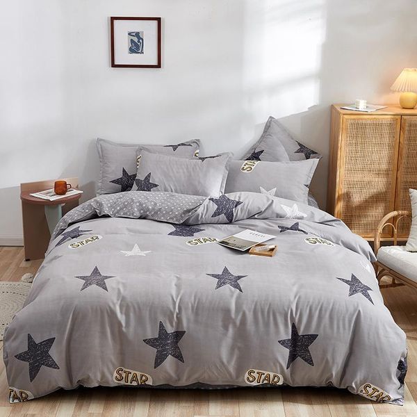 

bedding sets home textile stars duvet cover pillow case bed sheet a/b double-sided quilt pillowcase size comforter bedroom oceania