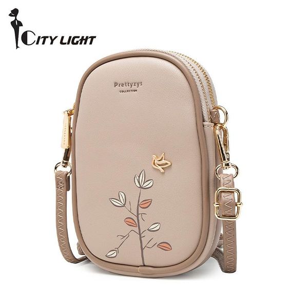 

evening bags mini shoulder bag women soft pu leather flap brand flower designer crossbody messenger ladies purses bolsa double zipper
