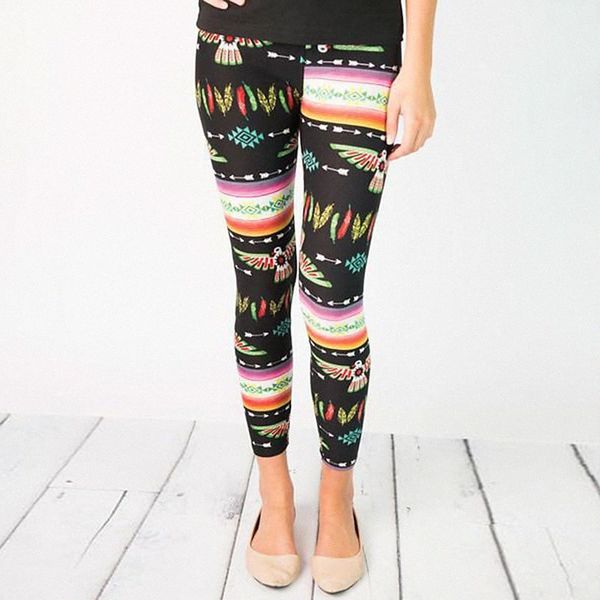 

women's casual / sporty athleisure tights leggings elastic waist print ankle-length pants weekend yoga stretchy graphic bird comfort mi, Black