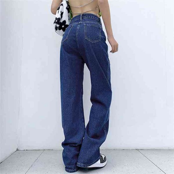 

y2k blue straight jeans women vintage cargo denim pants fashion high waist harajuku patchwork stitched 90s aesthetic loose jean