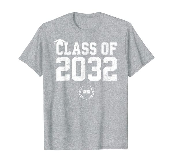 

class of 2032 grow with me graduation first day of school t-shirt, White;black