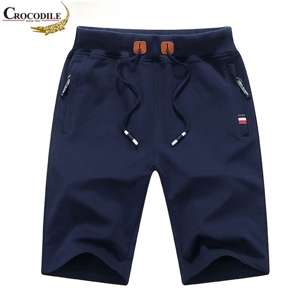 

brand solid men's shorts summer mens beach cotton casual male sports homme brand clothing work shorts 210716, White;black