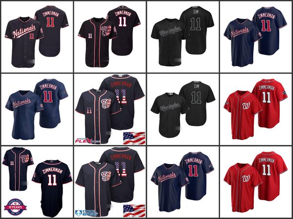 

washington nationals men 11 ryan zimmerman youthjersey, Black;red