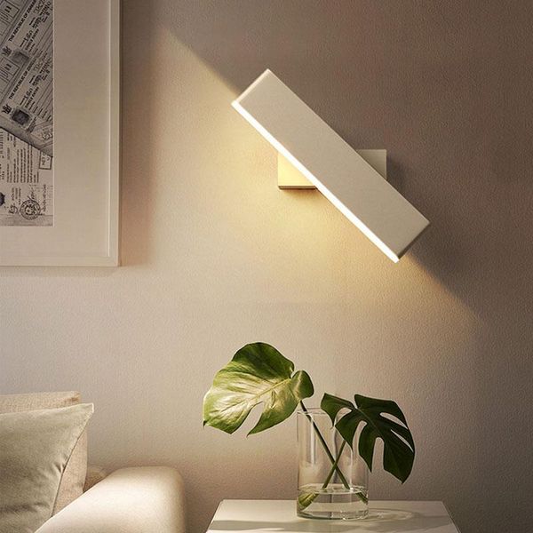 

led indoor wall lamp rotating modern staircase corridor living room bedroom bedside lighting