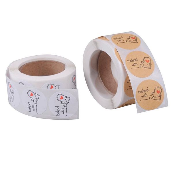 

gift wrap 500 thank you stickers lable scrapbooking bake with love hand made diy