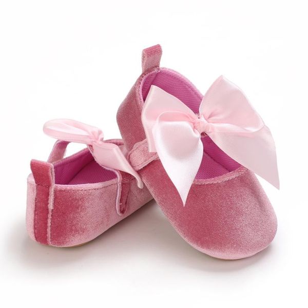 

first walkers 0-18m baby girl princess dress shoes soft sole bow knot mary jane flats anti-slip born gifts infant toddler