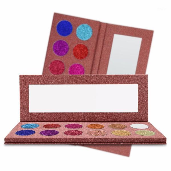 

12-color eyeshadow palette glitter water-based easy to clean oem/odm1